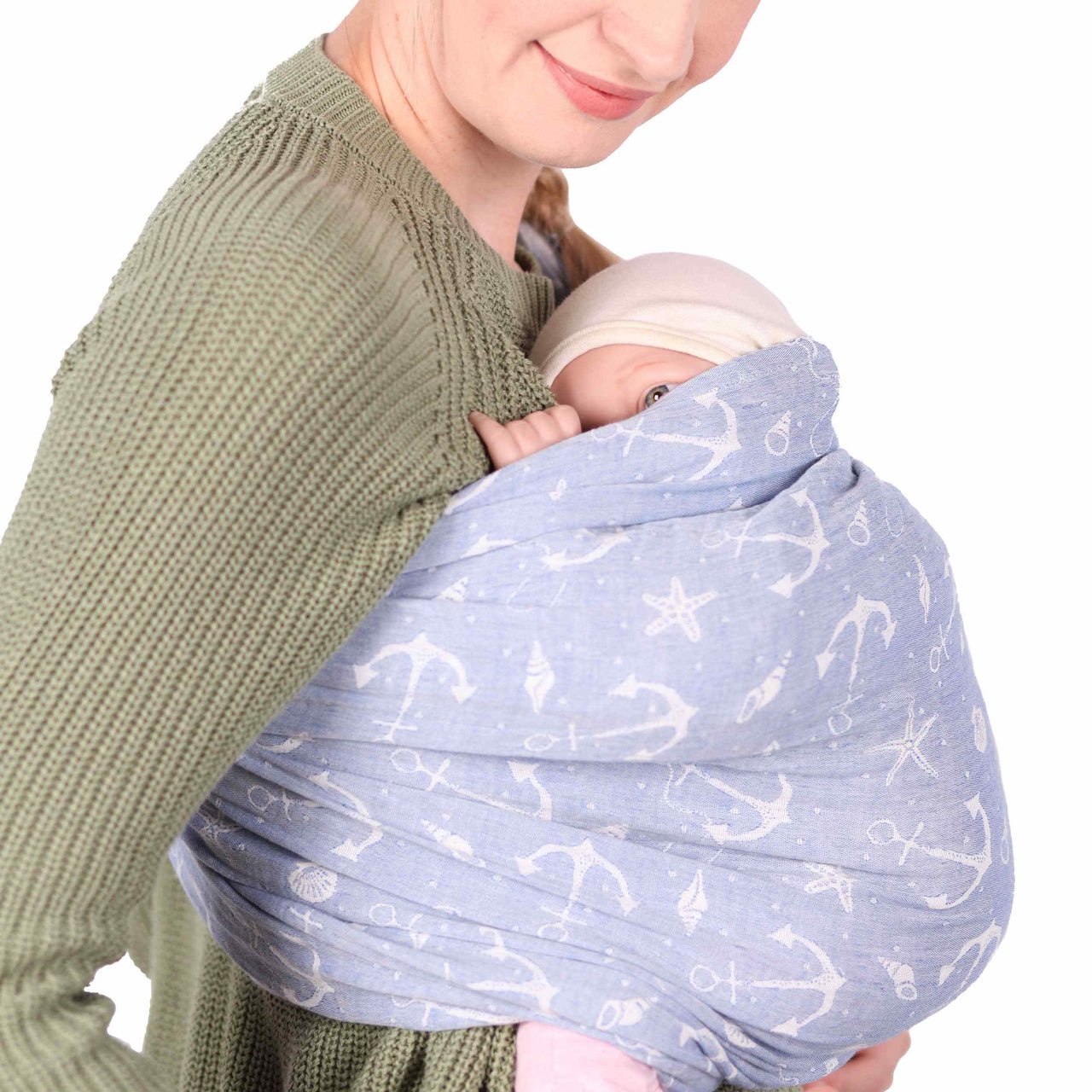 Schmusewolke RingSling Musselin Ankerliebe - Familienbande